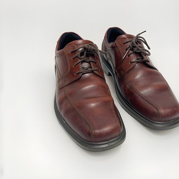 ECCO Men's Helsinki Bicycle Toe  Brown Leather Shoes 43 EU / 9-9.5 US - Picture 7 of 15